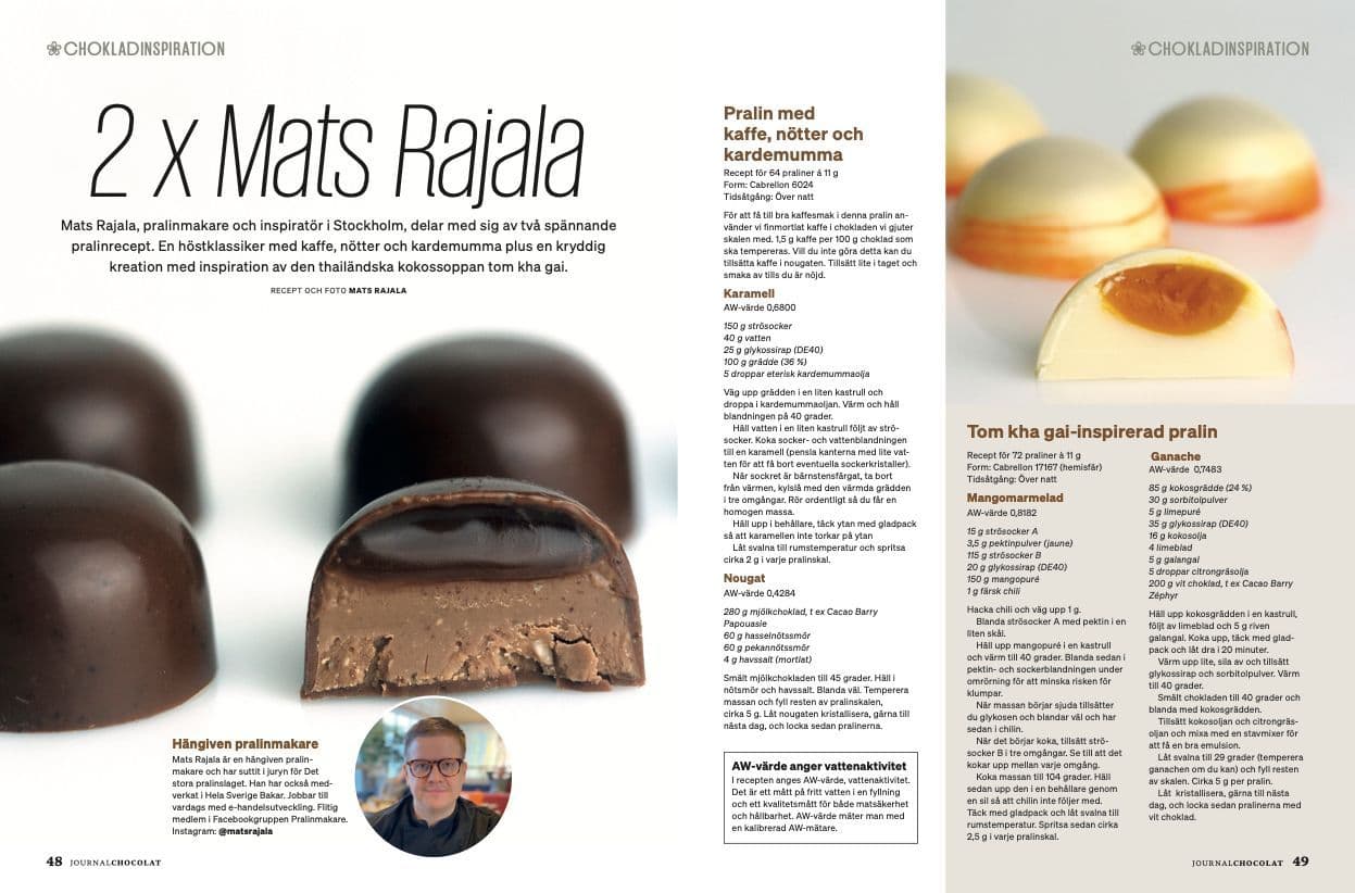 Foto meiner Veröffentlichung in Journal Chocolat, 2025